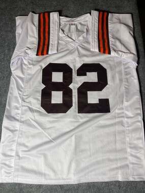 Ozzie Newsome Cleveland Browns Authentic Signed White Pro Style Jersey